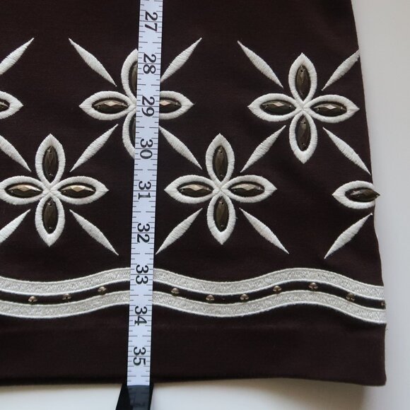 Laundry by Shelli Shelli Segal Sleeveless Fit & Flare Dress Embroidered Beaded 4 - Picture 11 of 14